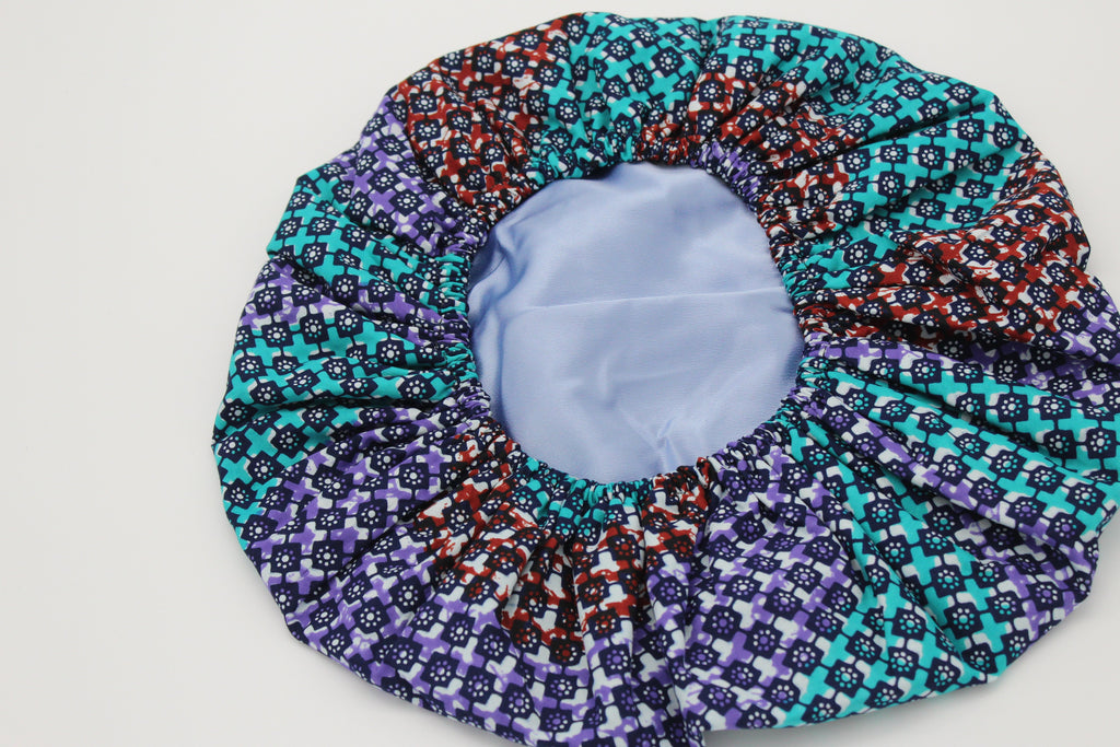 African Print Travel Bonnet