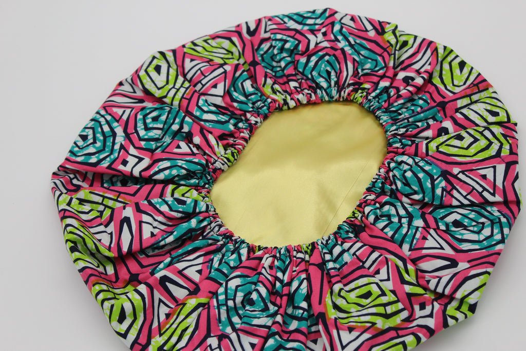 African Print Travel Bonnet