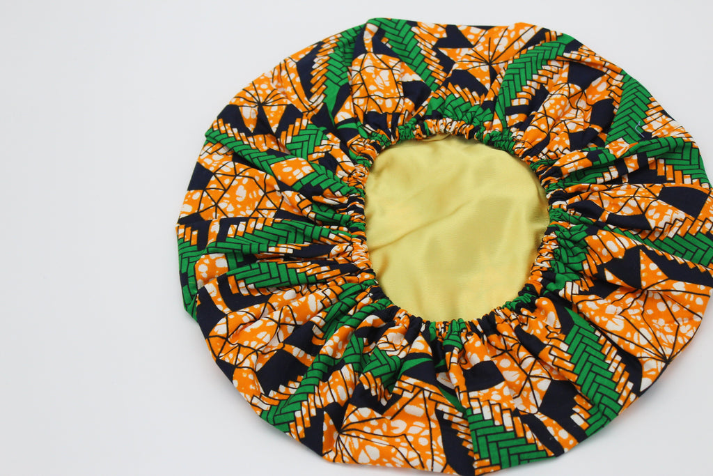 African Print Travel Bonnet