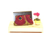 Small Wooden Handle Clutch