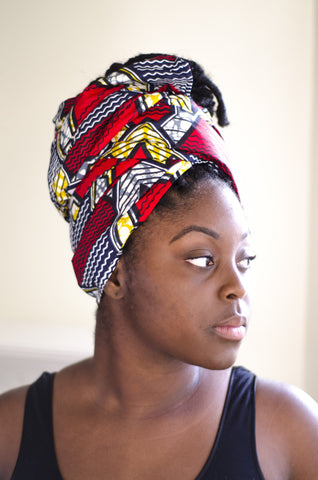 African Print Travel Bonnet