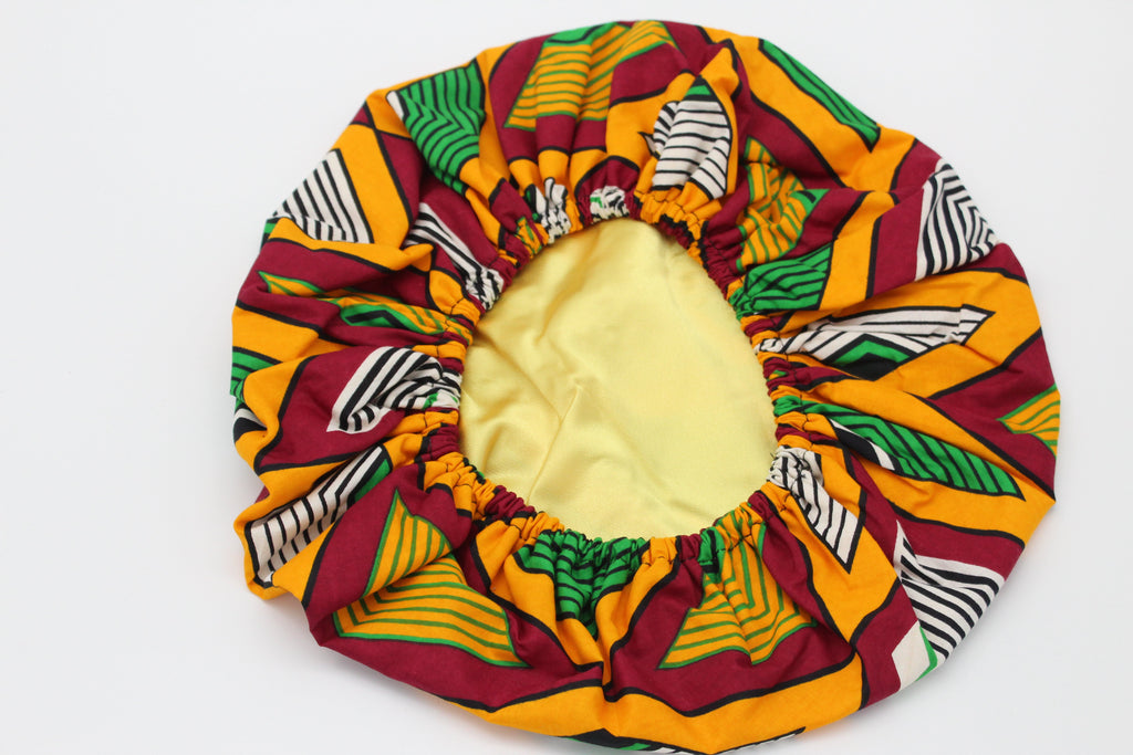 African Print Travel Bonnet