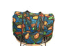 African Print Duffel and Cosmetic Bag Set